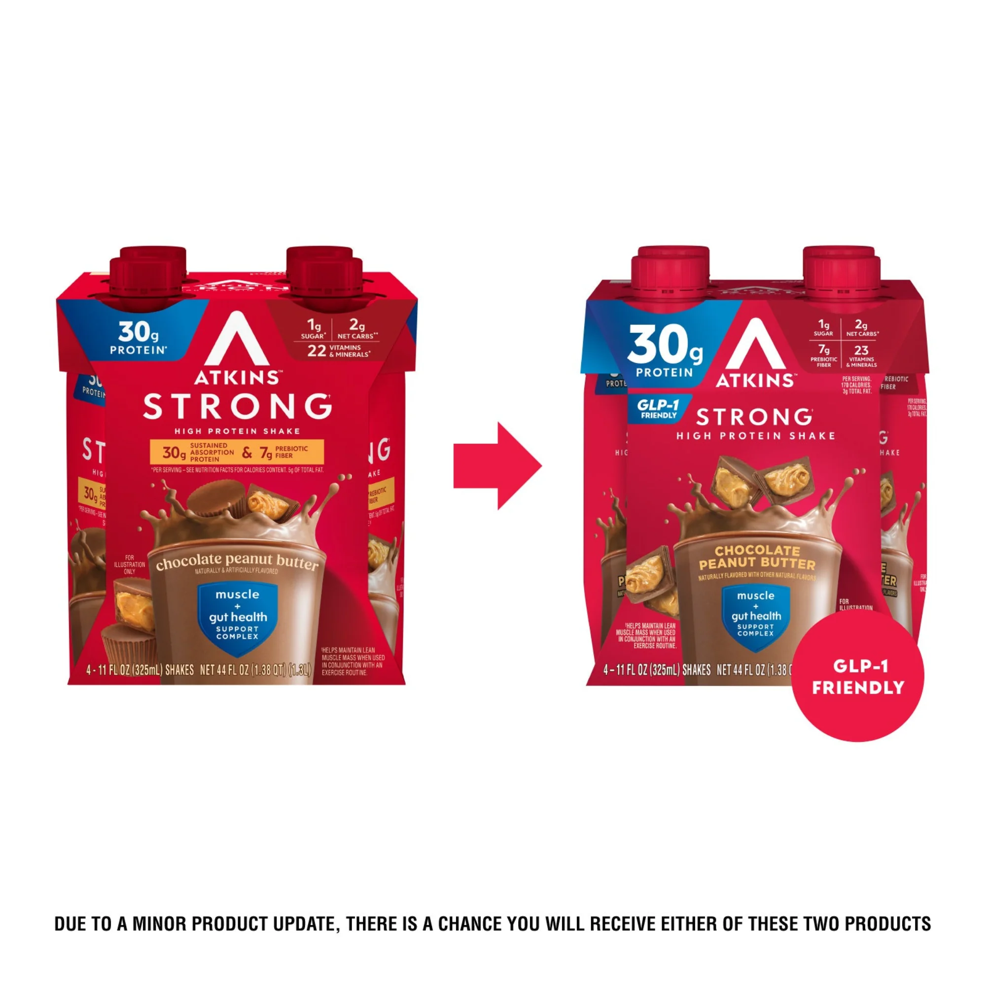 Atkins Strong Chocolate Peanut Butter 30g Protein Shake - Image 7