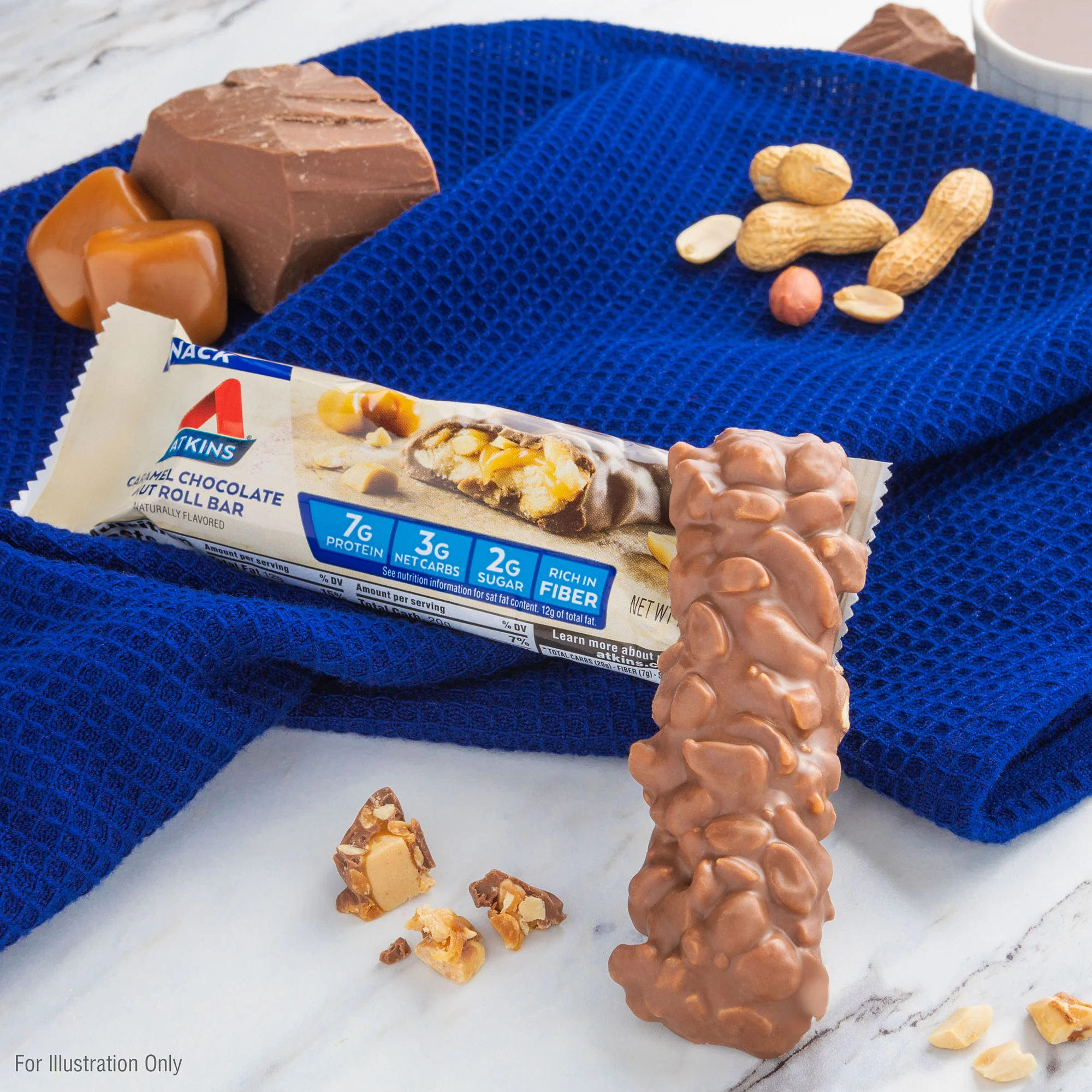 Caramel Chocolate Nut Roll Bar - Image 4